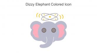Dizzy Elephant Colored Icon In Powerpoint Pptx Png And Editable Eps Format