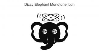 Dizzy Elephant Monotone Icon In Powerpoint Pptx Png And Editable Eps Format