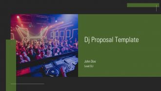 Dj Proposal Template PPT Sample ACP