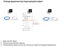 Dj three rings process flow diagram powerpoint template