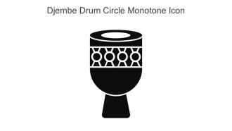 Djembe Drum Circle Monotone Icon In Powerpoint Pptx Png And Editable Eps Format