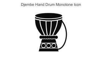 Djembe Hand Drum Monotone Icon In Powerpoint Pptx Png And Editable Eps Format