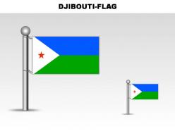 Djibouti country powerpoint flags