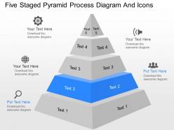23180157 style layered pyramid 5 piece powerpoint presentation diagram infographic slide