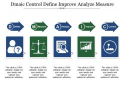 Dmaic control define improve analyze measure