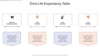 Dmd Life Expectancy Table In Powerpoint And Google Slides Cpb