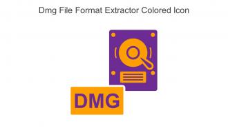 DMG File Format Extractor Colored Icon In Powerpoint Pptx Png And Editable Eps Format