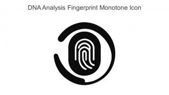 DNA Analysis Fingerprint Monotone Icon In Powerpoint Pptx Png And Editable Eps Format