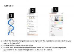 Dna design with biological study powerpoint template slide