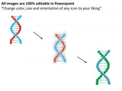 Dna double structure for health theme flat powerpoint design
