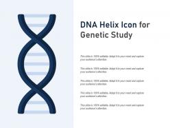 Dna helix icon for genetic study