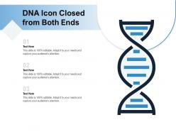 Dna icon closed from both ends