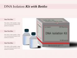 Dna isolation kit with bottles