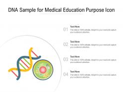 Dna sample for medical education purpose icon
