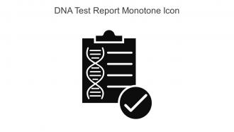 DNA Test Report Monotone Icon In Powerpoint Pptx Png And Editable Eps Format
