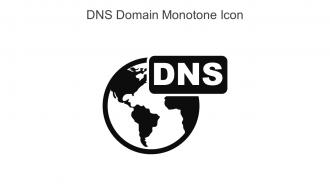 DNS Domain Monotone Icon In Powerpoint Pptx Png And Editable Eps Format