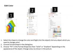 Do four gradual arrow step process diagramflat powerpoint design