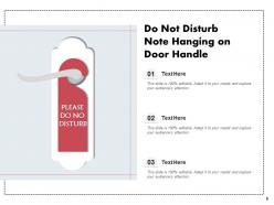 Do Not Disturb Computer Screen Hanging Signage Painted Handle