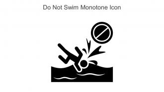 Do Not Swim Monotone Icon In Powerpoint Pptx Png And Editable Eps Format