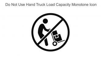 Do Not Use Hand Truck Load Capacity Monotone Icon In Powerpoint Pptx Png And Editable Eps Format