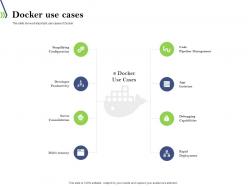 Docker Use Cases Introduction To Dockers And Containers Ppt Powerpoint Presentation Model Designs