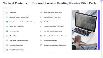 Docsend investor funding elevator pitch deck ppt template