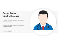 Doctor avatar with stethoscope