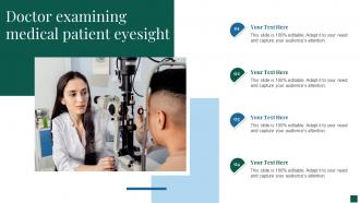 Doctor Examining Medical Patient Eyesight