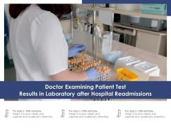 Doctor examining patient test results in laboratory after hospital readmissions