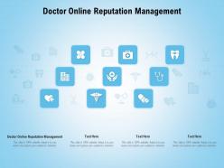 Doctor online reputation management ppt powerpoint presentation infographic template