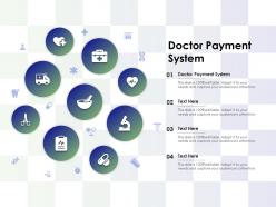 Doctor payment system ppt powerpoint presentation inspiration template
