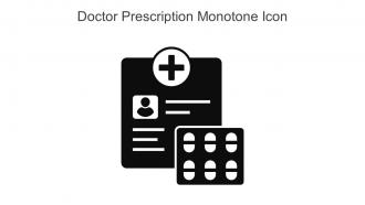 Doctor Prescription Monotone Icon In Powerpoint Pptx Png And Editable Eps Format