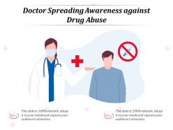 Doctor spreading awareness against drug abuse