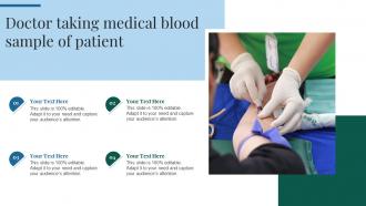 Doctor Taking Medical Blood Sample Of Patient