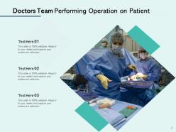 Doctor Team Instruments Operating Surgical Individual Performing