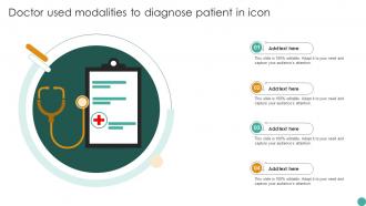 Doctor Used Modalities To Diagnose Patient In Icon