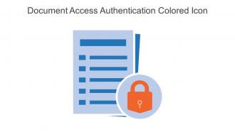 Document Access Authentication Colored Icon In Powerpoint Pptx Png And Editable Eps Format