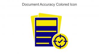 Document Accuracy Colored Icon In Powerpoint Pptx Png And Editable Eps Format