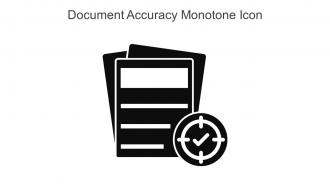 Document Accuracy Monotone Icon In Powerpoint Pptx Png And Editable Eps Format