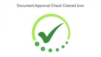 Document Approval Check Colored Icon In Powerpoint Pptx Png And Editable Eps Format