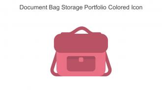 Document Bag Storage Portfolio Colored Icon In Powerpoint Pptx Png And Editable Eps Format