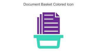 Document Basket Colored Icon In Powerpoint Pptx Png And Editable Eps Format