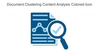 Document Clustering Content Analysis Colored Icon In Powerpoint Pptx Png And Editable Eps Format