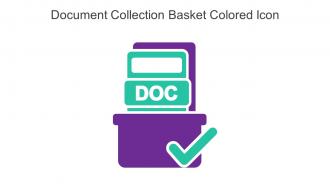 Document Collection Basket Colored Icon In Powerpoint Pptx Png And Editable Eps Format