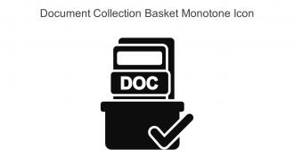 Document Collection Basket Monotone Icon In Powerpoint Pptx Png And Editable Eps Format