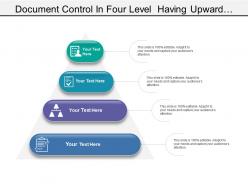 Document control in four level having upward pyramid