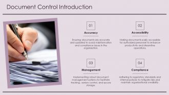 Document Control PPT Template ST AI Visual Attractive