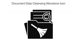 Document Data Cleansing Monotone Icon In Powerpoint Pptx Png And Editable Eps Format