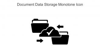 Document Data Storage Monotone Icon In Powerpoint Pptx Png And Editable Eps Format