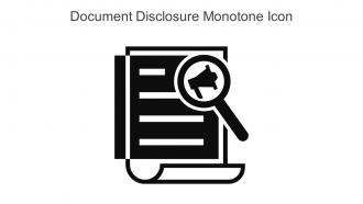 Document Disclosure Monotone Icon In Powerpoint Pptx Png And Editable Eps Format